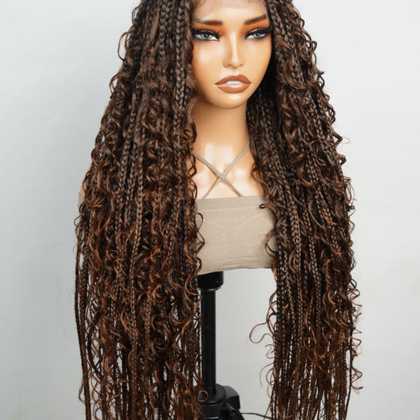 Halle Boho Knotless Braided Wig