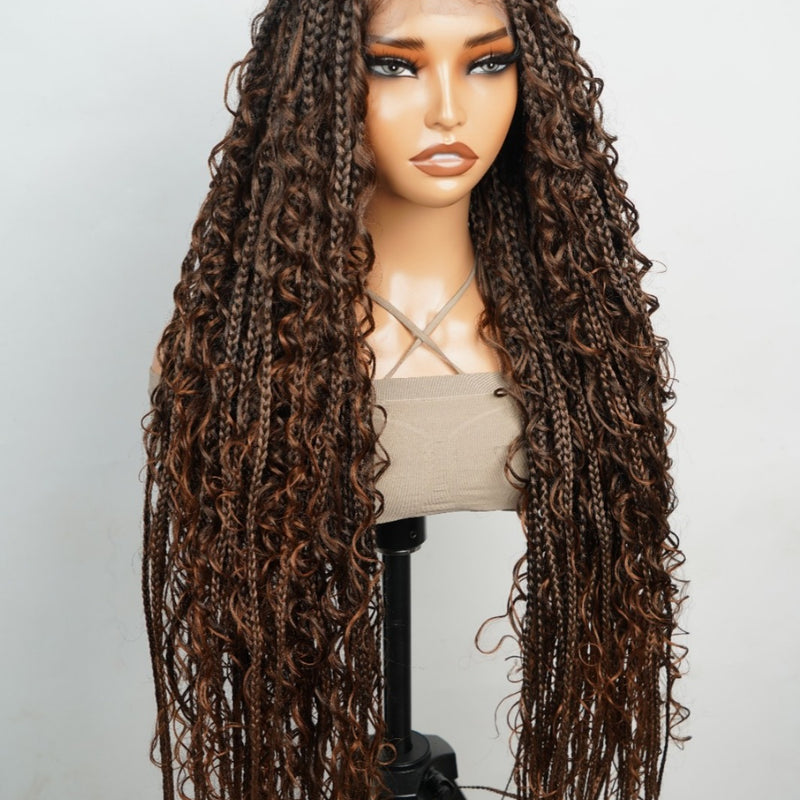 Halle Boho Knotless Braided Wig