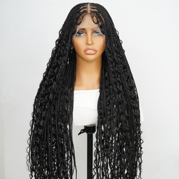 Halle Boho Knotless Braided Wig